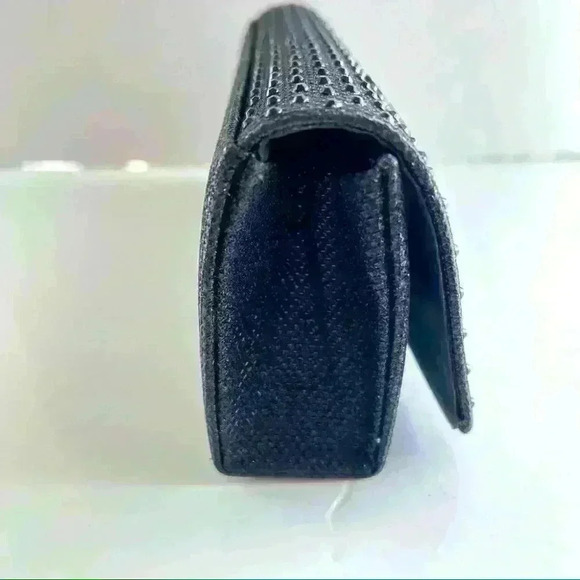 MINI BLACK SHINNY BAG RHINESTONES WITH CHAIN STRAP - Picture 8 of 14